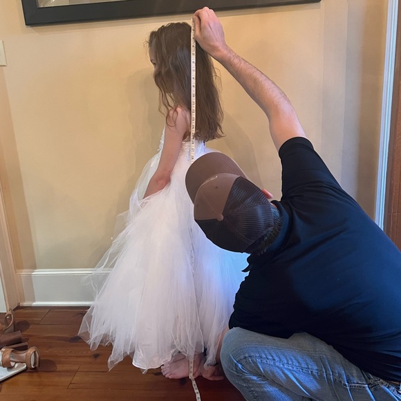 flower girl gown or first communion dress. Floor length for 42 inches in height - Picture 8 of 10